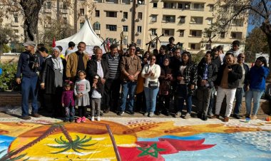 68 طفلا يرسمون لوحة فنية طولها 68 متر في يوم الذكرى 68 لعيد الإستقلال