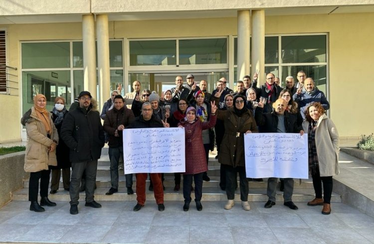 المتصرفون هيئة الاطر المشتركة بأكاديمية جهة فاس مكناس يرفضون مخرجات النظام الأساسي وينخرطون في أسبوع للغضب