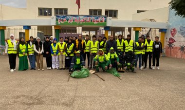 النادي البيئي يعيد الحياة لمحيط الثانوية التأهيلية ابن عربي بفاس والنادي الصحفي يوثق الحدث